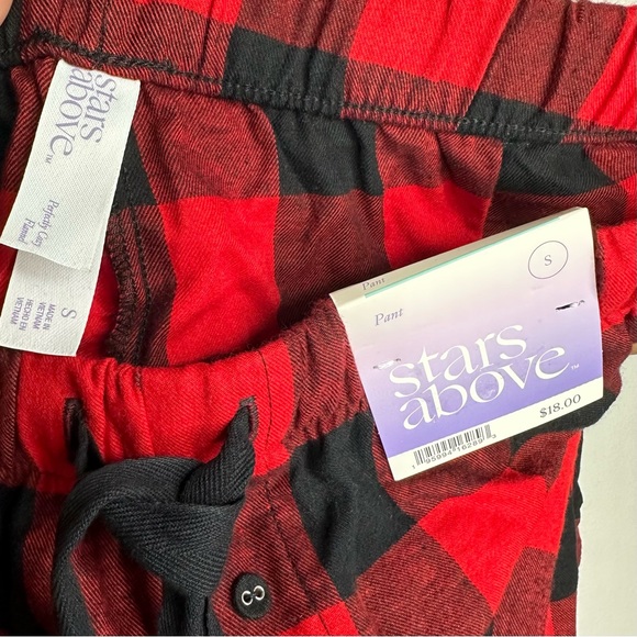 Stars Above Plaid Checkered Pajama Pants - Picture 4 of 4
